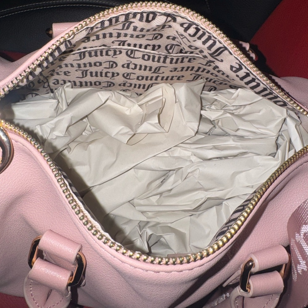 Juicy Couture Light Pink Satchel with Logo Strap - Picture 4 of 5